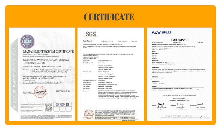 hot melt glue certification,hot melt adhesive certification